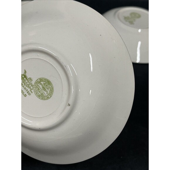 VTG 4 Royal National Brotherhood Operative Potters 22k Gold Berry Bowls #5265 - Picture 8 of 15